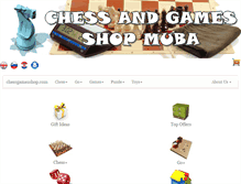 Tablet Screenshot of chessgamesshop.com